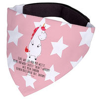 Produktbild von Mr. & Mrs. Panda Hundehalstuch Einhorn Design Bandana aus Polyester Größe L in Rot und Rosa