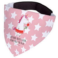 Produktbild von Mr. & Mrs. Panda Hundehalstuch Einhorn Design Rosa Rot Stoff Größe M