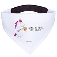 Produktbild von Mr. & Mrs. Panda Hundehalstuch Einhorn Design Weiß aus Polyester Größe L