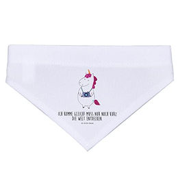 Produktbild von Mr. & Mrs. Panda Hundehalstuch Einhorn Fotograf Weiß Größe S