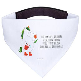 Mr. & Mrs. Panda Hundehalstuch Einhorn Gärtner Stoff Weiß Größe M – Bild 1 von 5