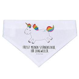 Produktbild von Mr. & Mrs. Panda Hundehalstuch Einhorn Happy Weiß aus Polyester