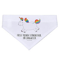 Produktbild von Mr. & Mrs. Panda Hundehalstuch Einhorn Happy Weiß aus Polyester