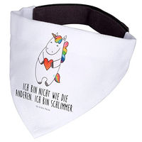 Produktbild von Mr. & Mrs. Panda Hundehalstuch Einhorn Herz Bunt Stoff Größe M