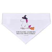 Produktbild von Mr. & Mrs. Panda Hundehalstuch Einhorn Hexe aus Polyester Größe L Weiß