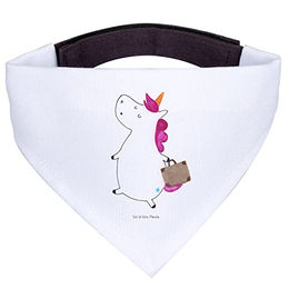Mr. & Mrs. Panda Hundehalstuch Einhorn Koffer aus Polyester Weiß Größe L – Bild 1 von 3