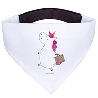 Produktbild von Mr. & Mrs. Panda Hundehalstuch Einhorn Koffer aus Polyester Weiß Größe L