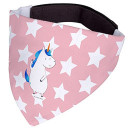 Mr. & Mrs. Panda Hundehalstuch Einhorn Mann Bandana Rosa Rot Größe S – Bild 1 von 3