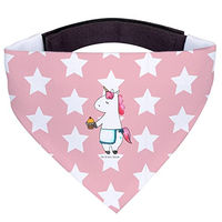 Produktbild von Mr. & Mrs. Panda Hundehalstuch Einhorn Muffin Rosa Rot Stoff Größe S für kleine Rassen