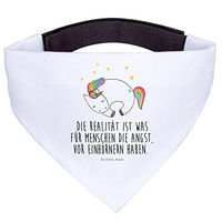 Produktbild von Mr. & Mrs. Panda Hundehalstuch Einhorn Nacht Weiß Größe L