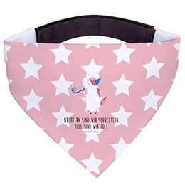Mr. & Mrs. Panda Hundehalstuch Einhorn Party Rosa Glitzer Polyester Größe S – Bild 1 von 3
