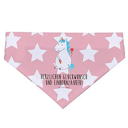Mr. & Mrs. Panda Hundehalstuch Einhorn Rosa Rot Polyester Größe L – Bild 1 von 4