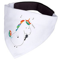 Produktbild von Mr. & Mrs. Panda Hundehalstuch Einhorn Sänger Weiß Polyester Größe L