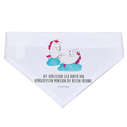 Produktbild von Mr. & Mrs. Panda Hundehalstuch Einhorn Sekt Weiß Größe M
