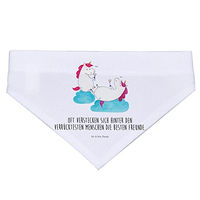 Produktbild von Mr. & Mrs. Panda Hundehalstuch Einhorn Sekt Weiß Größe M