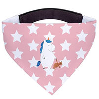 Produktbild von Mr. & Mrs. Panda Hundehalstuch Einhorn Teddy Bandana Rosa Rot Größe S