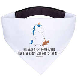 Mr. & Mrs. Panda Hundehalstuch Einhorn Teddy Bandana Weiß aus Polyester – Bild 1 von 7