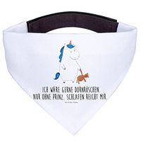 Produktbild von Mr. & Mrs. Panda Hundehalstuch Einhorn Teddy Bandana Weiß aus Polyester