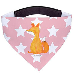 Mr. & Mrs. Panda Hundehalstuch Einhorn und Fuchs aus Polyester in Rosa und Rot Größe L – Bild 1 von 5
