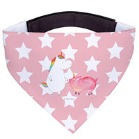 Produktbild von Mr. & Mrs. Panda Hundehalstuch Einhorn und Schwein in Rosa und Rot Größe S
