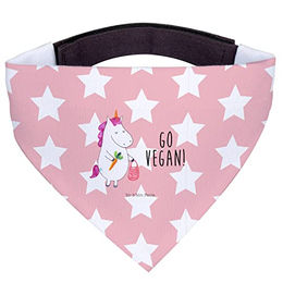 Mr. & Mrs. Panda Hundehalstuch Einhorn Vegan Rosa Rot Größe S – Bild 1 von 6