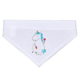Produktbild von Mr. & Mrs. Panda Hundehalstuch Einhorn Weiß Größe S