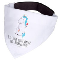 Produktbild von Mr. & Mrs. Panda Hundehalstuch Einhorn Weiß Polyester Größe M