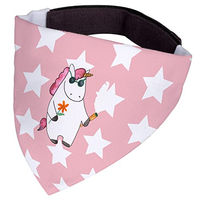 Produktbild von Mr. & Mrs. Panda Hundehalstuch Einhorn Woodstock aus Polyester in Rot und Rosa Größe M