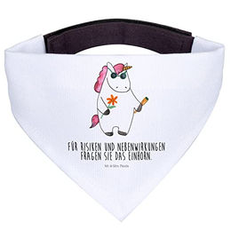 Mr. & Mrs. Panda Hundehalstuch Einhorn Woodstock Bandana aus Polyester Größe L Weiß – Bild 1 von 6