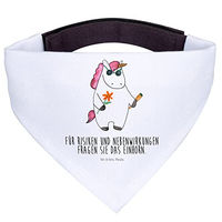 Produktbild von Mr. & Mrs. Panda Hundehalstuch Einhorn Woodstock Bandana aus Polyester Größe L Weiß
