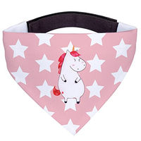 Produktbild von Mr. & Mrs. Panda Hundehalstuch Einhorn Wut Stoff in Rot und Rosa