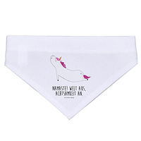 Produktbild von Mr. & Mrs. Panda Hundehalstuch Einhorn Yoga Weiß Größe S