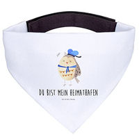 Produktbild von Mr. & Mrs. Panda Hundehalstuch Eule Matrose aus Polyester in Weiß Größe M