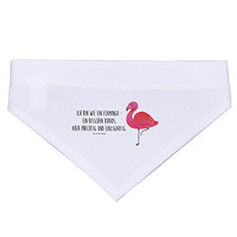 Produktbild von Mr. & Mrs. Panda Hundehalstuch Flamingo Classic Rosa Weiß Größe S