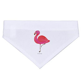 Mr. & Mrs. Panda Hundehalstuch Flamingo Classic Rosa Weiß Polyester Größe S – Bild 1 von 2