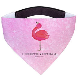 Mr. & Mrs. Panda Hundehalstuch Flamingo Rosa Lila aus Polyester – Bild 1 von 4