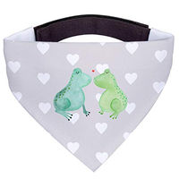 Produktbild von Mr. & Mrs. Panda Hundehalstuch Frosch Liebe Stoff Bunt Grau