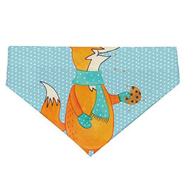 Mr. & Mrs. Panda Hundehalstuch Fuchs Keks in Türkis und Bunt aus Polyester Größe S – Bild 1 von 3