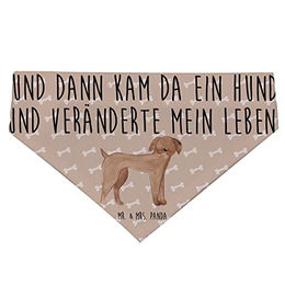 Mr. & Mrs. Panda Hundehalstuch für kleine Hunde in Braun und Beige Größe S – Bild 1 von 3