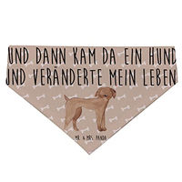 Produktbild von Mr. & Mrs. Panda Hundehalstuch für kleine Hunde in Braun und Beige Größe S