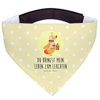 Produktbild von Mr. & Mrs. Panda Hundehalstuch Glühwürmchen Gelb Größe L aus Polyester