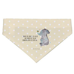 Mr. & Mrs. Panda Hundehalstuch Größe S mit Elefant und Biene in Gelb und Beige – Bild 1 von 2