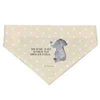 Produktbild von Mr. & Mrs. Panda Hundehalstuch Größe S mit Elefant und Biene in Gelb und Beige