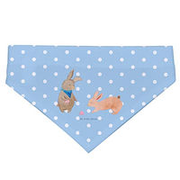 Produktbild von Mr. & Mrs. Panda Hundehalstuch Hasen Muschel Blau Stoff Größe S