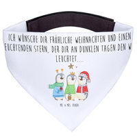 Produktbild von Mr. & Mrs. Panda Hundehalstuch Heilige Drei Könige Weiß aus Polyester Größe L