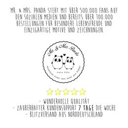 Produktbild von Mr. & Mrs. Panda Hundehalstuch Hunde Liebe Weiß Größe S