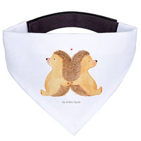 Produktbild von Mr. & Mrs. Panda Hundehalstuch Igel Design Weiß Polyester Größe L
