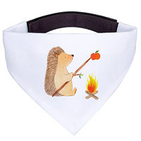 Produktbild von Mr. & Mrs. Panda Hundehalstuch Igel Grillen Größe L Weiß aus Polyester