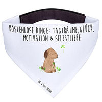 Produktbild von Mr. & Mrs. Panda Hundehalstuch Kleeblatt Weiß Größe M