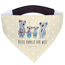 Mr. & Mrs. Panda Hundehalstuch Koala Familie Zwei aus Polyester in Gelb und Beige – Bild 1 von 3
